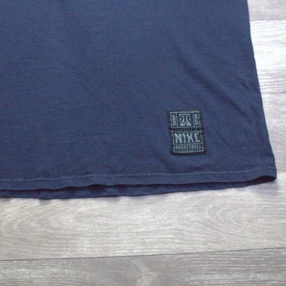 Vintage Nike Shirt Mens M Black Sleeveless Center Swoosh Streetwear Basketball - Picture 2 of 6